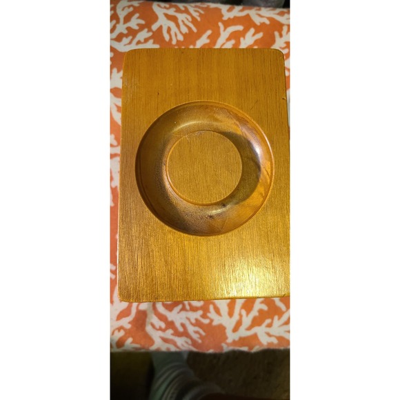 vintage rustic woodpecker woodware Japan box with lid Dovetail farmhouse - Picture 5 of 7